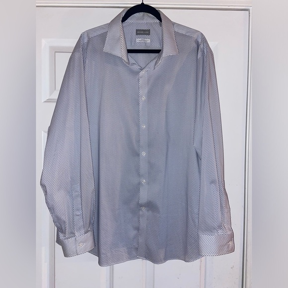 Michael Kors Men’s 2XL Slim Fit Travel Stretch Button Up Long Sleeve Shirt - Picture 1 of 6